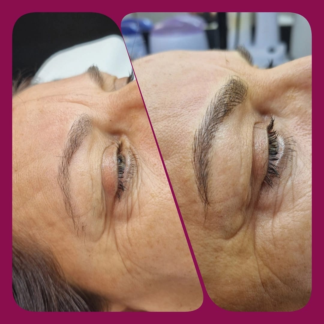 Sourcils et détatouage